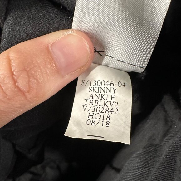 Gap Womens 12 Regular Black Signature Skinny Ankle Chino Cropped Pants - Picture 7 of 10